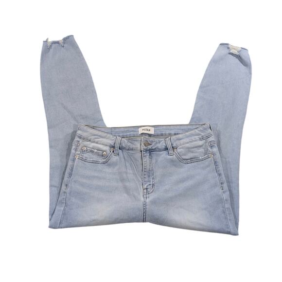 Pistola Distressed High Rise Skinny GUC $148 Size 31   J1316 - Picture 2 of 8
